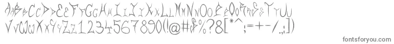 Шрифт Rqf – серые шрифты на белом фоне