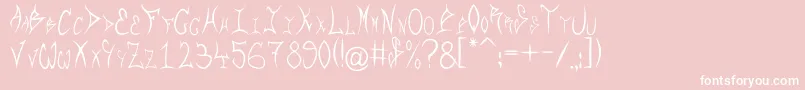 Rqf Font – White Fonts on Pink Background