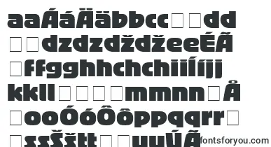 BigbandLt font – slovak Fonts