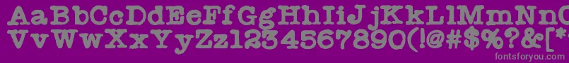 Radionewsman Font – Gray Fonts on Purple Background