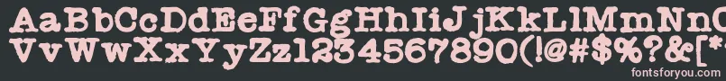 Radionewsman Font – Pink Fonts on Black Background