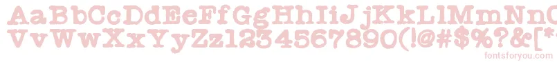 Radionewsman Font – Pink Fonts on White Background