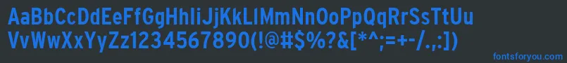 fuente PftransitcondensedBold – Fuentes Azules Sobre Fondo Negro