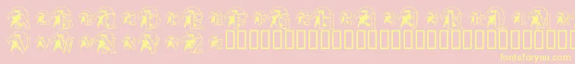 Más sobre la fuente JnkGousa fuente JnkGousa – Fuentes Amarillas Sobre Fondo Rosa