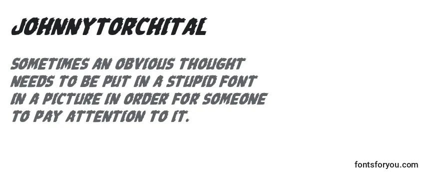 Johnnytorchital Font