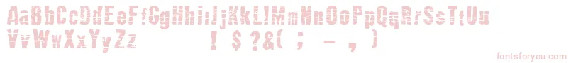 Mutante ffy Font – Pink Fonts on White Background