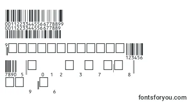Eanbwrp36tt font – barcode Fonts
