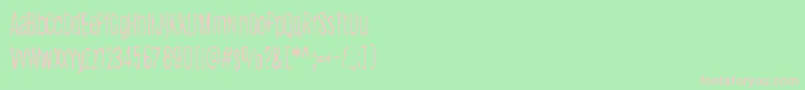 DogFoxZebra Font – Pink Fonts on Green Background