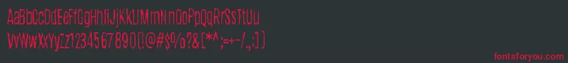 DogFoxZebra Font – Red Fonts on Black Background