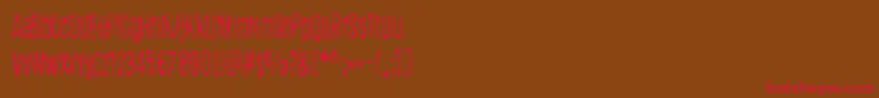 DogFoxZebra Font – Red Fonts on Brown Background