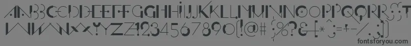 OfffensiveBehaviourRegular Font – Black Fonts on Gray Background