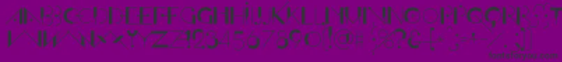 OfffensiveBehaviourRegular Font – Black Fonts on Purple Background