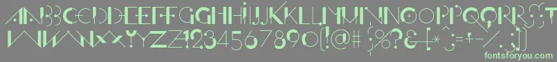 Police OfffensiveBehaviourRegular – polices vertes sur fond gris