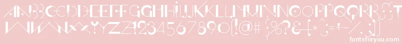 OfffensiveBehaviourRegular Font – White Fonts on Pink Background