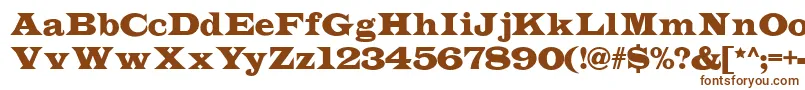 Indubitablynf-fontti – ruskeat fontit valkoisella taustalla