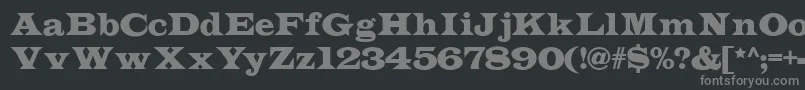 Шрифт Indubitablynf – серые шрифты на чёрном фоне