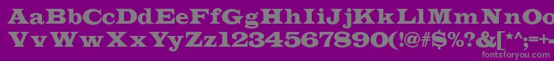 Шрифт Indubitablynf – серые шрифты на фиолетовом фоне