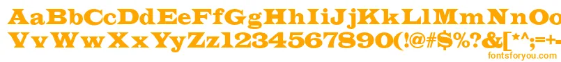 Indubitablynf Font – Orange Fonts on White Background