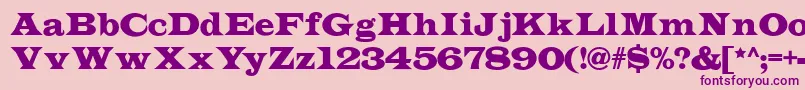Indubitablynf Font – Purple Fonts on Pink Background