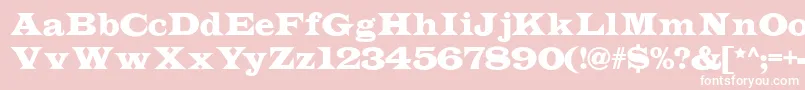 フォントIndubitablynf – ピンクの背景に白い文字