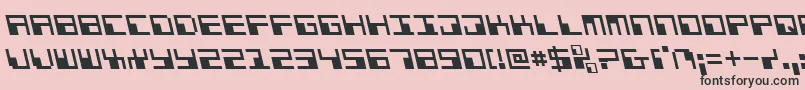 Phaserbankleft Font – Black Fonts on Pink Background