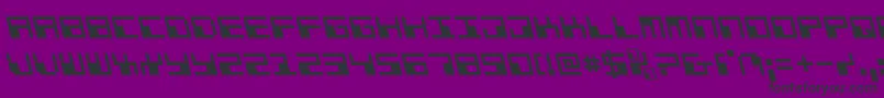 Phaserbankleft Font – Black Fonts on Purple Background