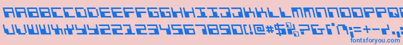 Phaserbankleft Font – Blue Fonts on Pink Background