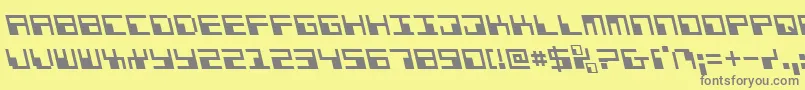 Phaserbankleft Font – Gray Fonts on Yellow Background