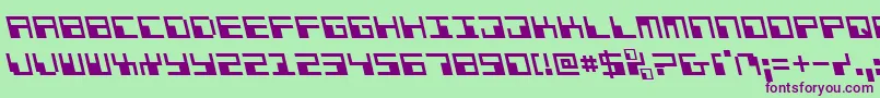 Шрифт Phaserbankleft – фиолетовые шрифты на зелёном фоне