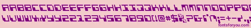 Phaserbankleft Font – Purple Fonts on Pink Background