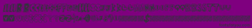 Mixedthirty Font – Black Fonts on Purple Background