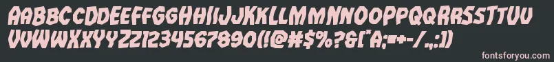 Vampirebrideboldital Font – Pink Fonts on Black Background