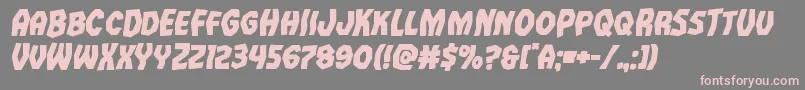 Шрифт Vampirebrideboldital – розовые шрифты на сером фоне