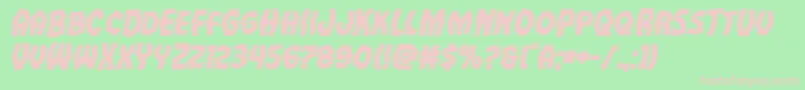 Шрифт Vampirebrideboldital – розовые шрифты на зелёном фоне