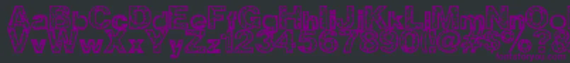 Z Wisdom Font – Purple Fonts on Black Background