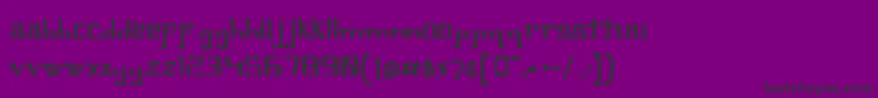 OmellonsBold Font – Black Fonts on Purple Background