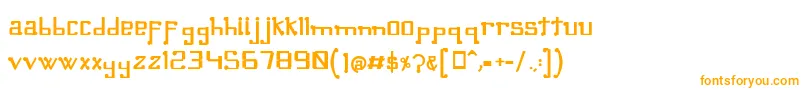 Шрифт OmellonsBold – оранжевые шрифты