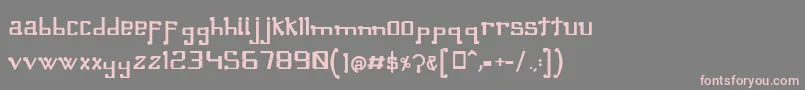 Шрифт OmellonsBold – розовые шрифты на сером фоне