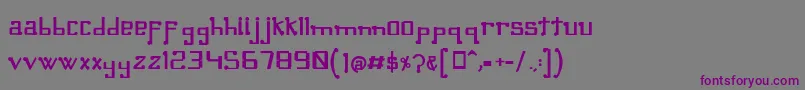 Шрифт OmellonsBold – фиолетовые шрифты на сером фоне