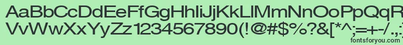 Svenings Font – Black Fonts on Green Background