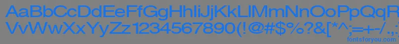 Svenings Font – Blue Fonts on Gray Background