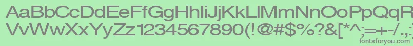 Czcionka Svenings – szare czcionki na zielonym tle