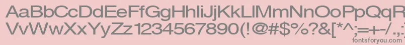 Svenings Font – Gray Fonts on Pink Background