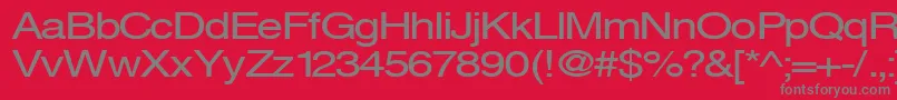Svenings Font – Gray Fonts on Red Background