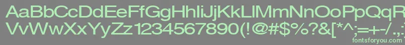 Svenings Font – Green Fonts on Gray Background