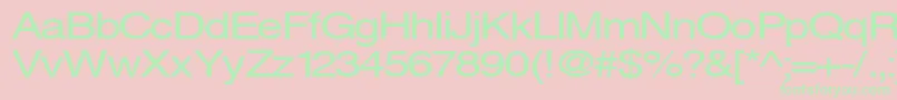 Svenings Font – Green Fonts on Pink Background