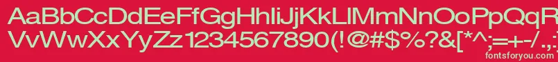 Svenings Font – Green Fonts on Red Background