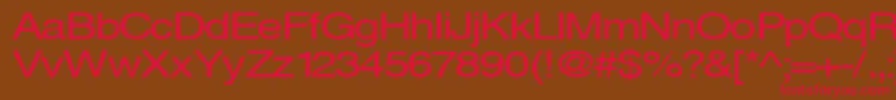 Svenings Font – Red Fonts on Brown Background