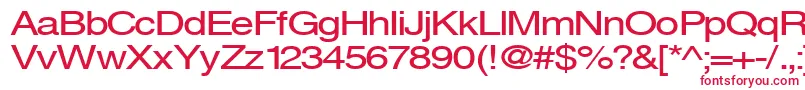 フォントSvenings – 赤い文字