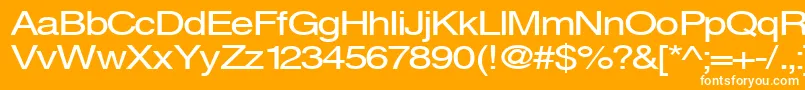 Svenings Font – White Fonts on Orange Background